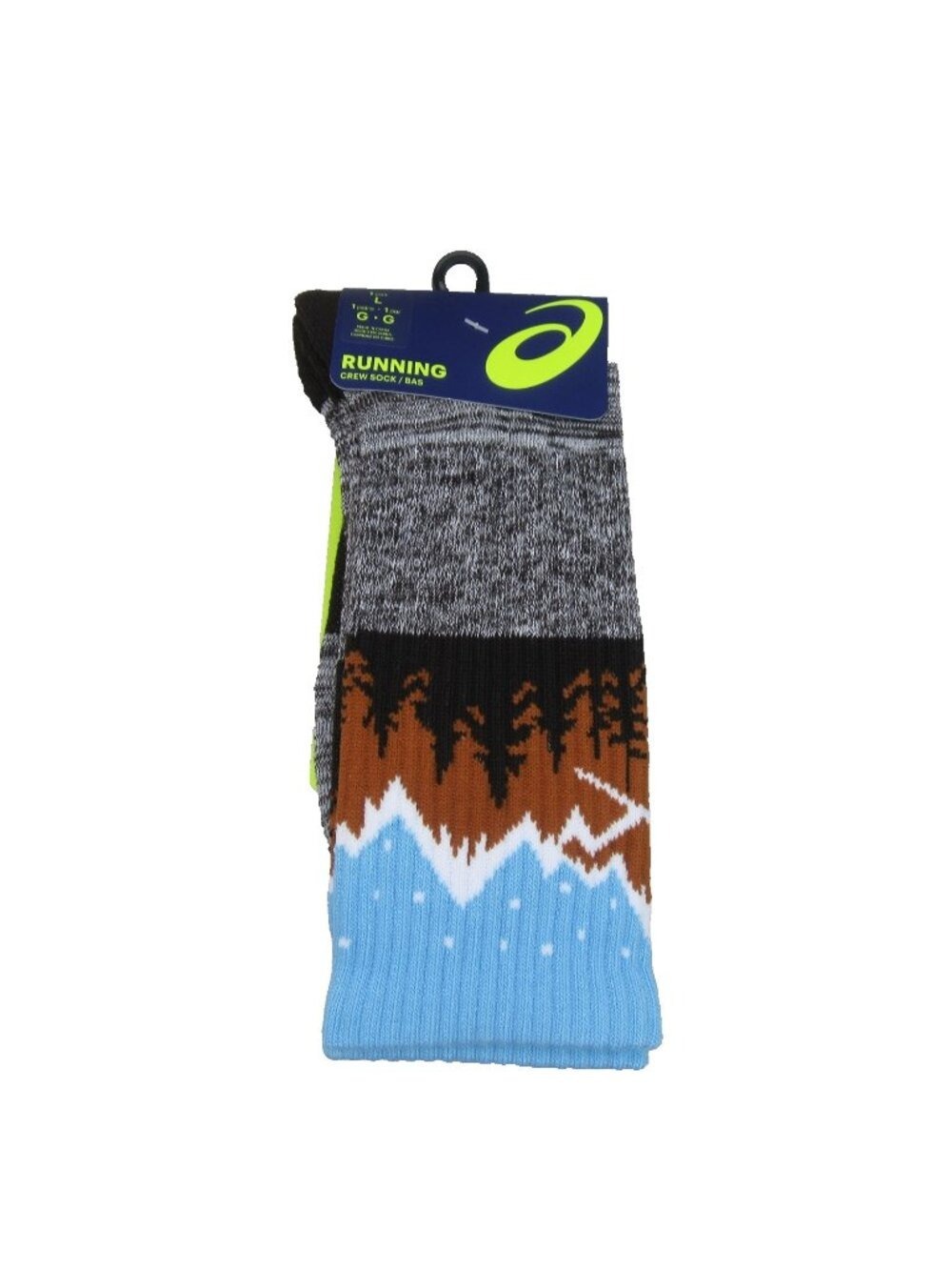 Asics Running Winter Mountain Crew Socks Size Large Unisex (1 Pair) NEW